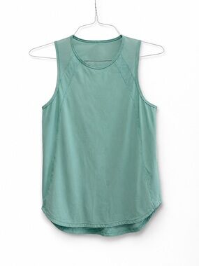 Lululemon Seafoam Green Mesh Racerback Tank Top Size 8